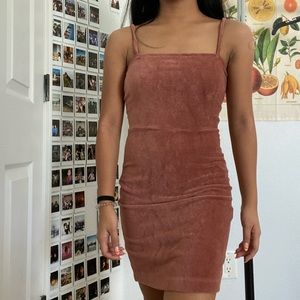 forever 21 mauve bodycon dress